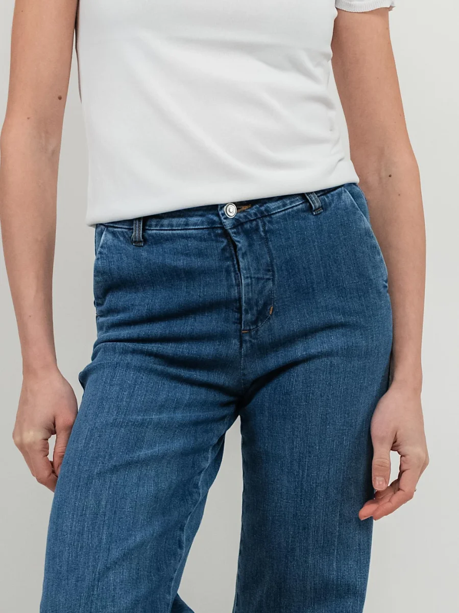 JEANS A PALAZZO LAVAGGIO MEDIO - immagine 5