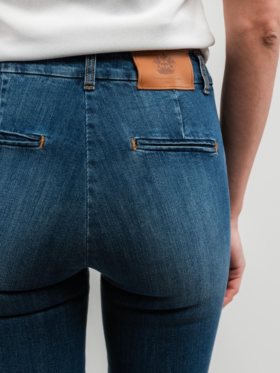 JEANS A TROMBETTA LAVAGGIO MEDIO - immagine 7