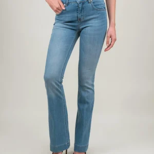 JEANS A ZAMPA DENIM CHIARO