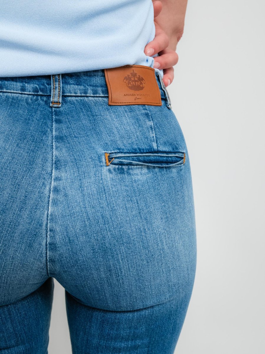 JEANS A ZAMPA LAVAGGIO CHIARO - immagine 7