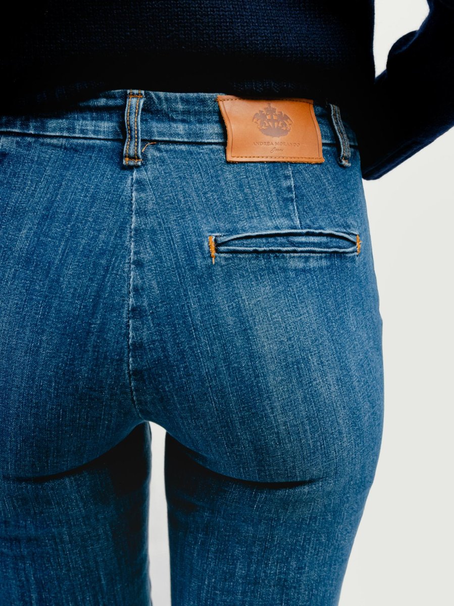 JEANS A ZAMPA LAVAGGIO MEDIO - immagine 7