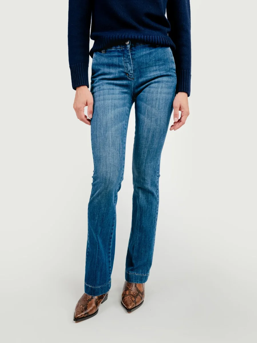 JEANS A ZAMPA LAVAGGIO MEDIO - immagine 4