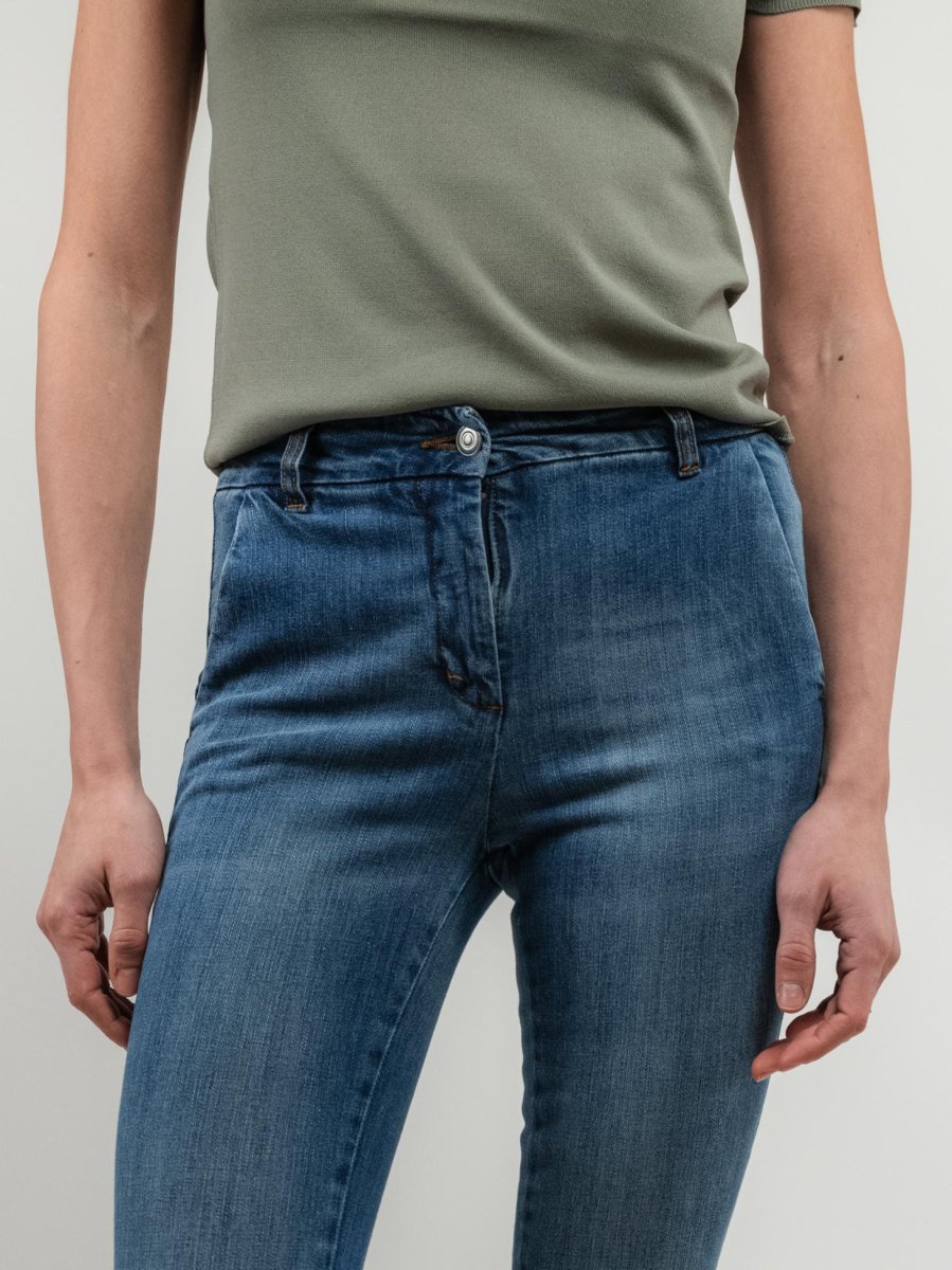 JEANS A ZAMPA LAVAGGIO MEDIO - immagine 6