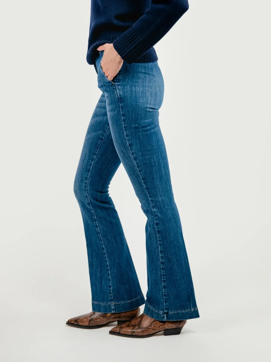 JEANS A ZAMPA LAVAGGIO MEDIO - immagine 5