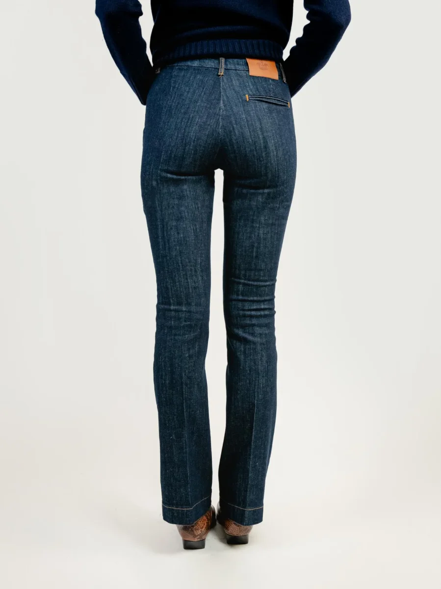 JEANS A ZAMPA LAVAGGIO SCURO - immagine 6