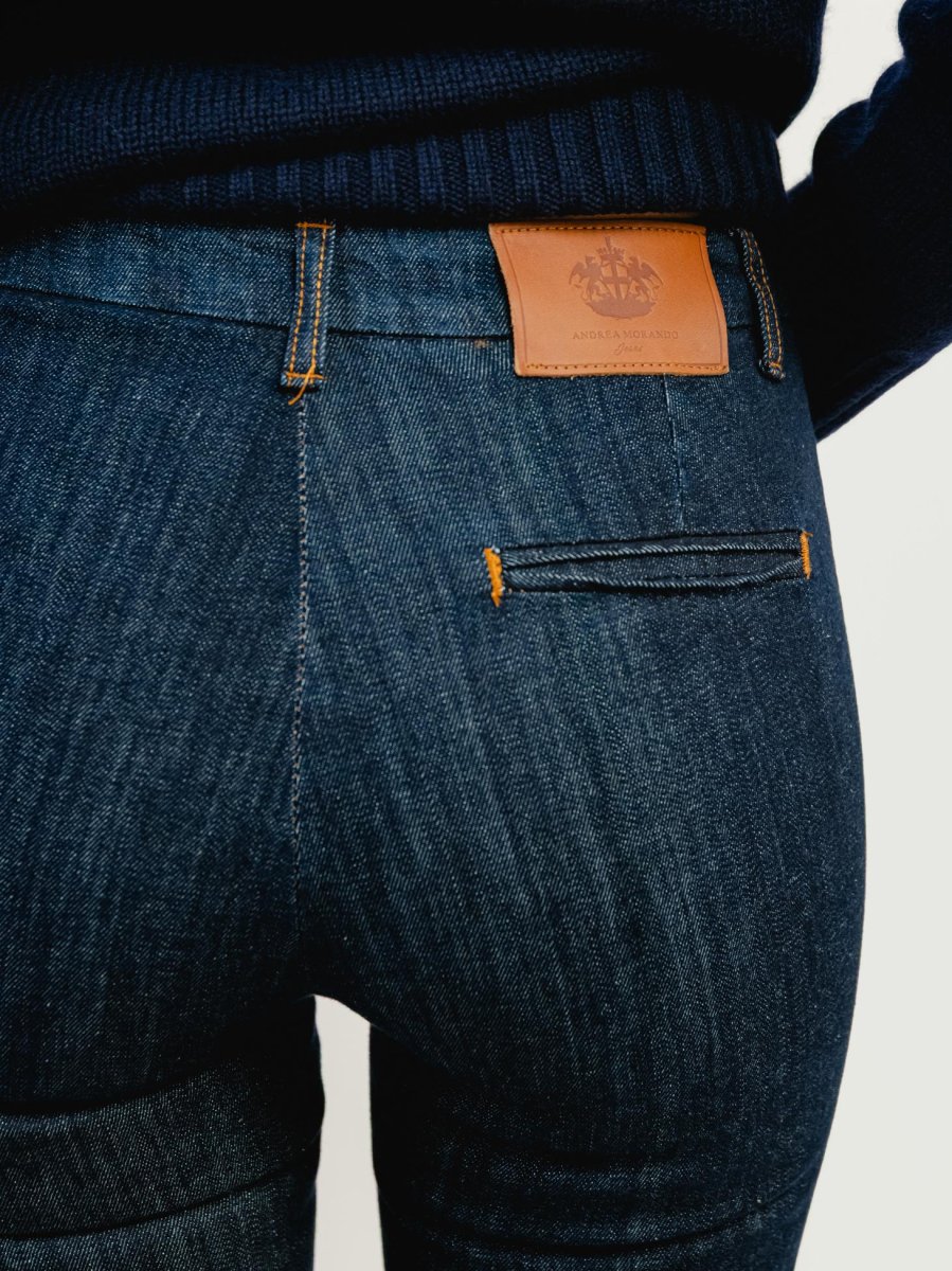 JEANS A ZAMPA LAVAGGIO SCURO - immagine 8