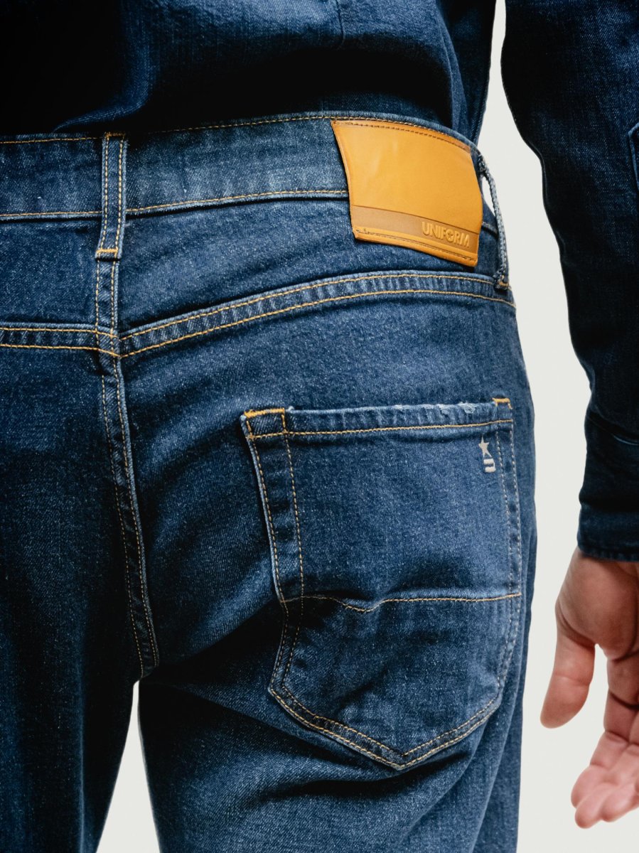 JEANS BARNEY IN DENIM SCURO - immagine 7
