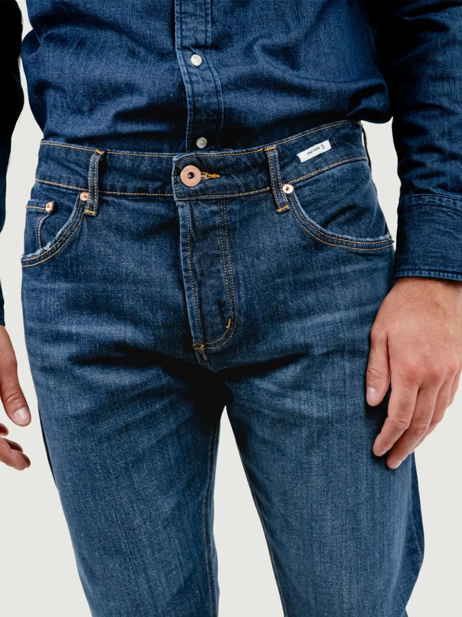 JEANS BARNEY IN DENIM SCURO - immagine 6