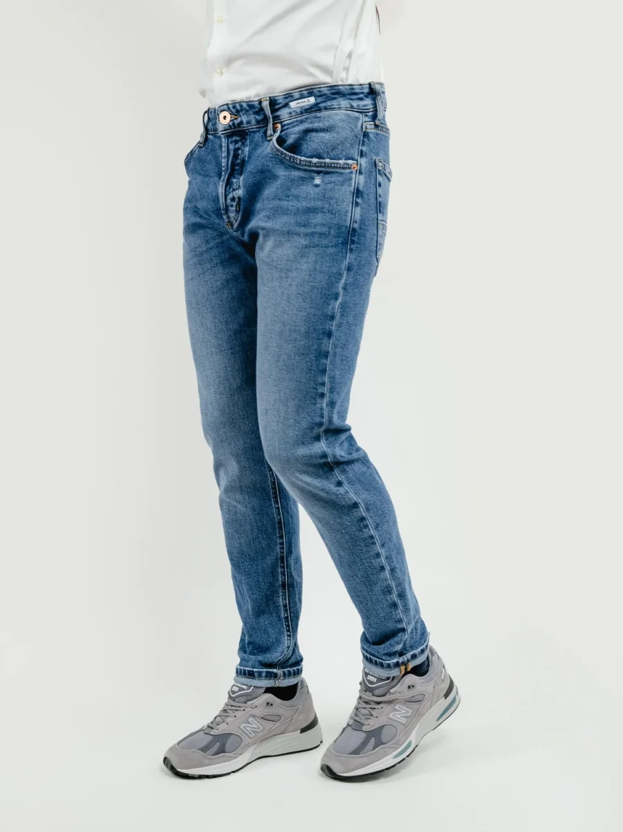 JEANS DANNY REGULAR FIT LAVAGGIO MEDIO - immagine 4