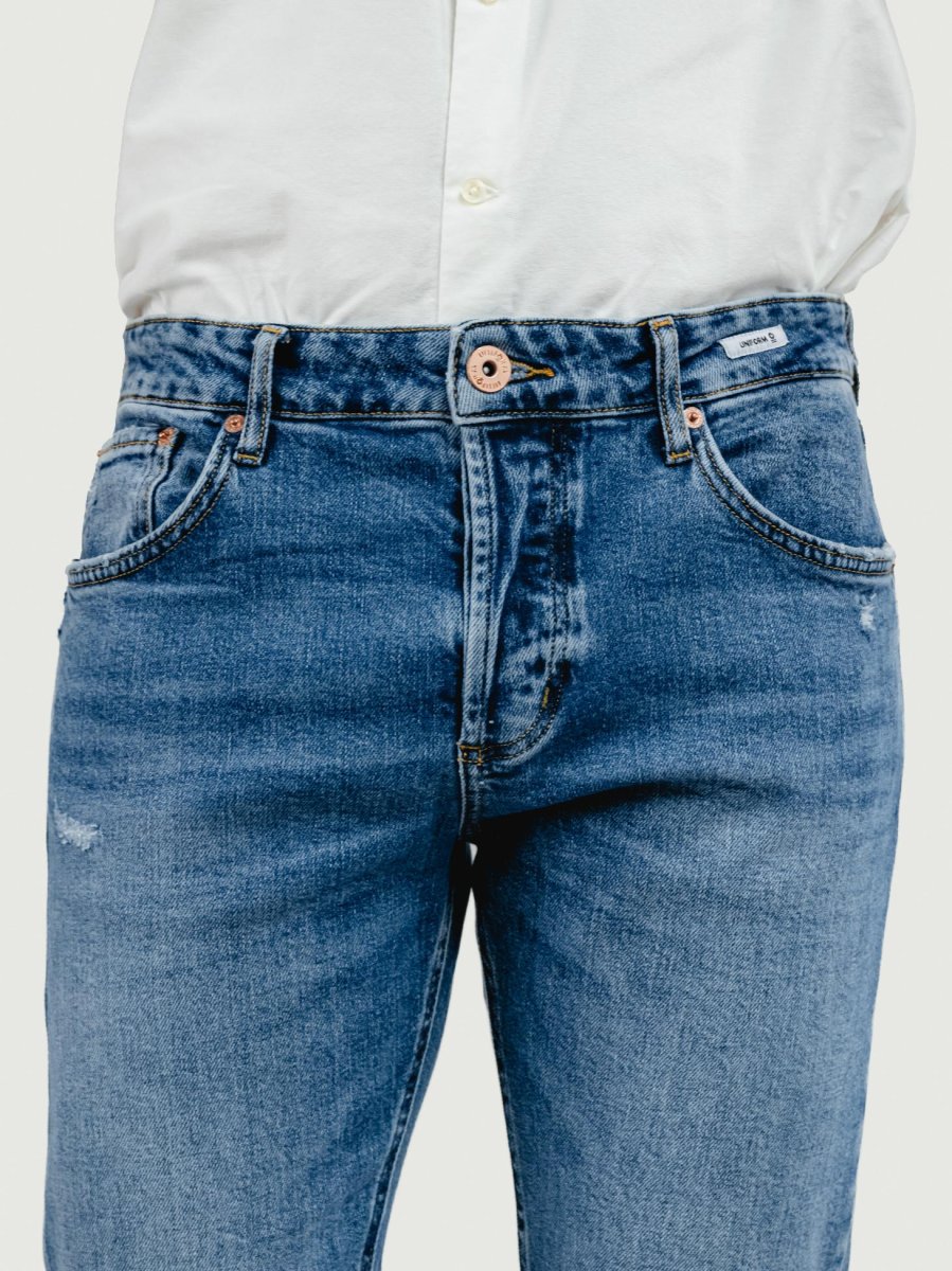 JEANS DANNY REGULAR FIT LAVAGGIO MEDIO - immagine 6