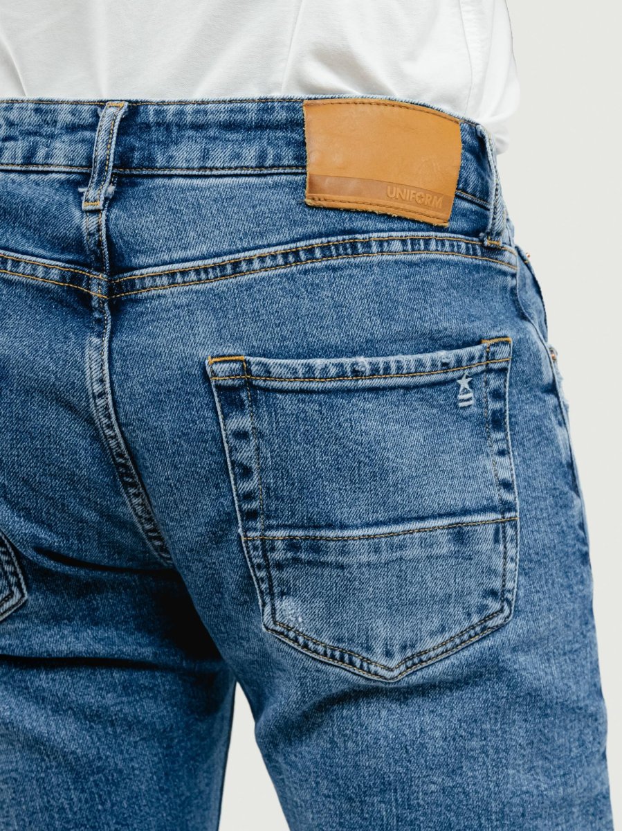 JEANS DANNY REGULAR FIT LAVAGGIO MEDIO - immagine 7