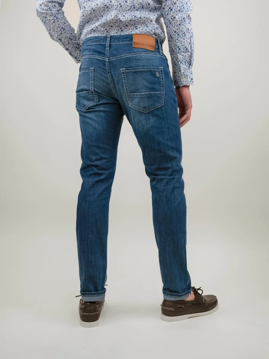 Jeans Barney in Denim medio - immagine 4