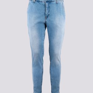 Jeans chiaro Andrea Morando con tasca a filo