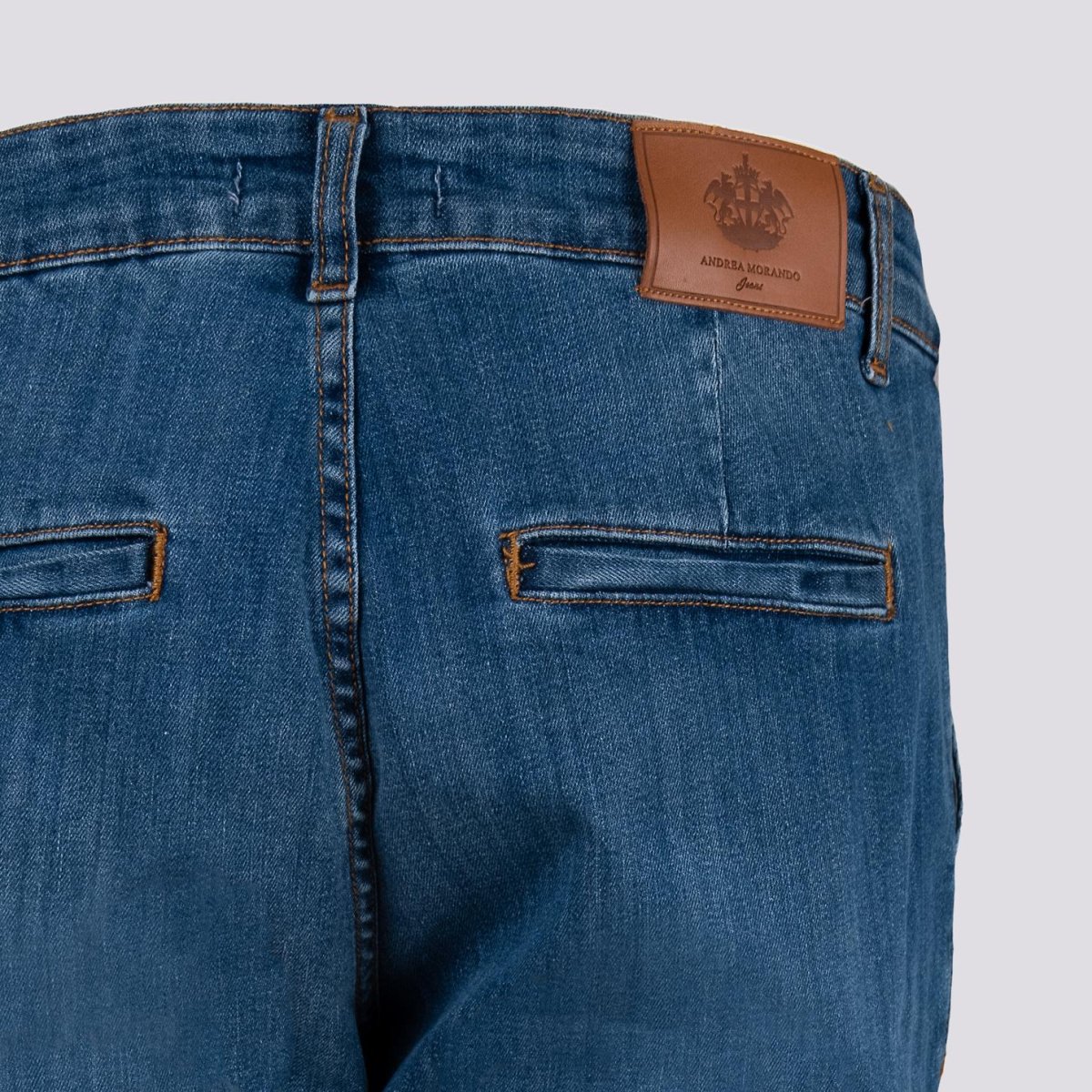 Jeans scuro Andrea Morando con tasca a filo - immagine 3