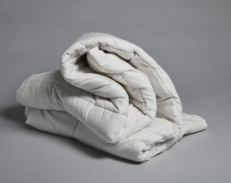 Trapunta Primula, in lana cardata, rivestimento in puro cotone - immagine 4