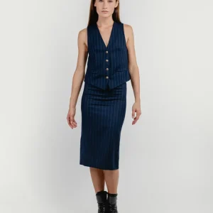 LONGUETTE GESSATO BLU