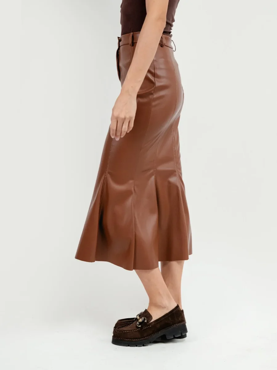 LONGUETTE IN ECOPELLE CUOIO - immagine 4