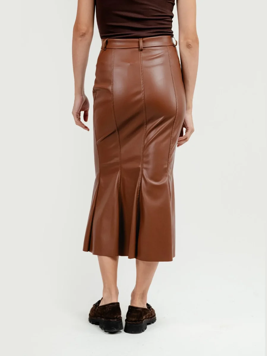 LONGUETTE IN ECOPELLE CUOIO - immagine 5