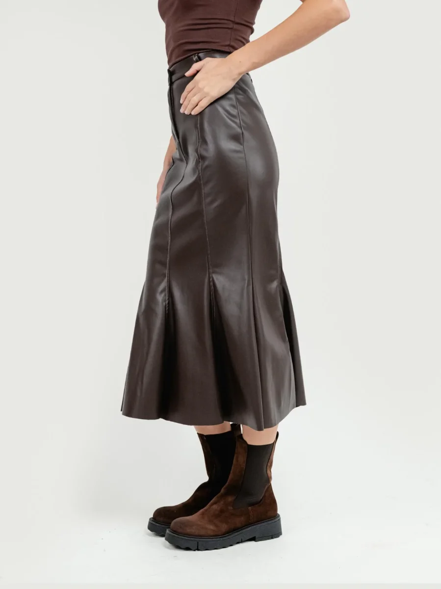 LONGUETTE IN ECOPELLE TESTA MORO - immagine 4