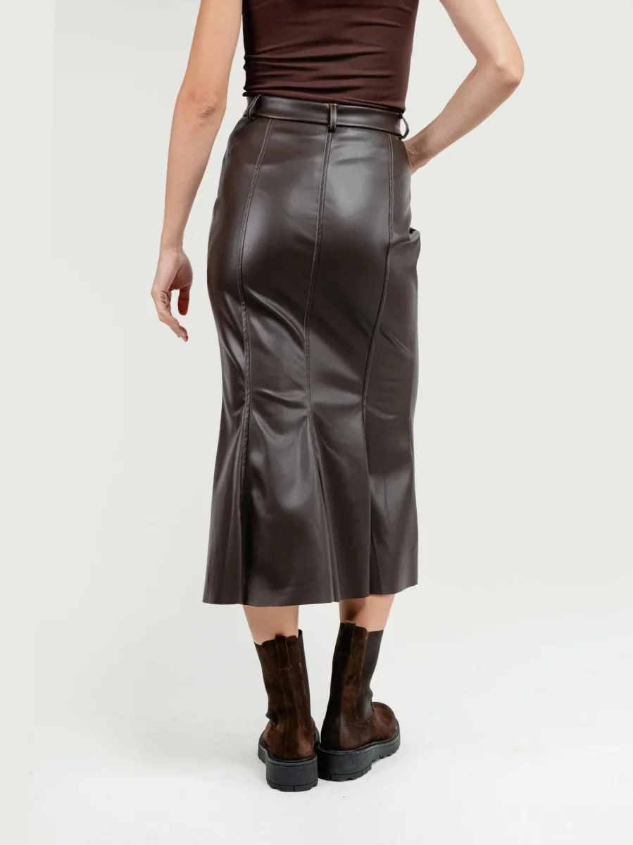 LONGUETTE IN ECOPELLE TESTA MORO - immagine 5