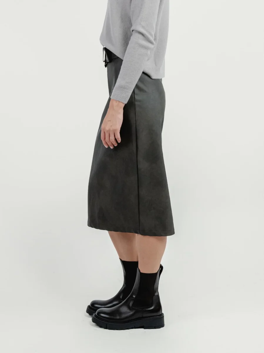 LONGUETTE IN ECOPELLE TESTA MORO - immagine 4