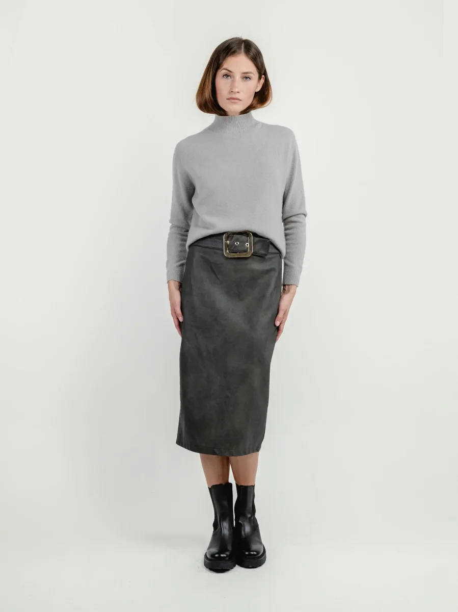 LONGUETTE IN ECOPELLE TESTA MORO