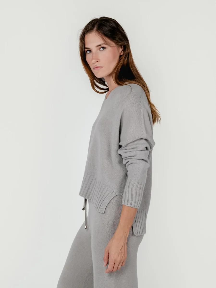 MAGLIA CON SCOLLO A V TORTORA - immagine 3