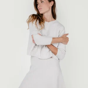 MAGLIA CORTA CON TASCHE PANNA