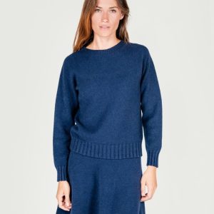 MAGLIA GIROCOLLO BLU