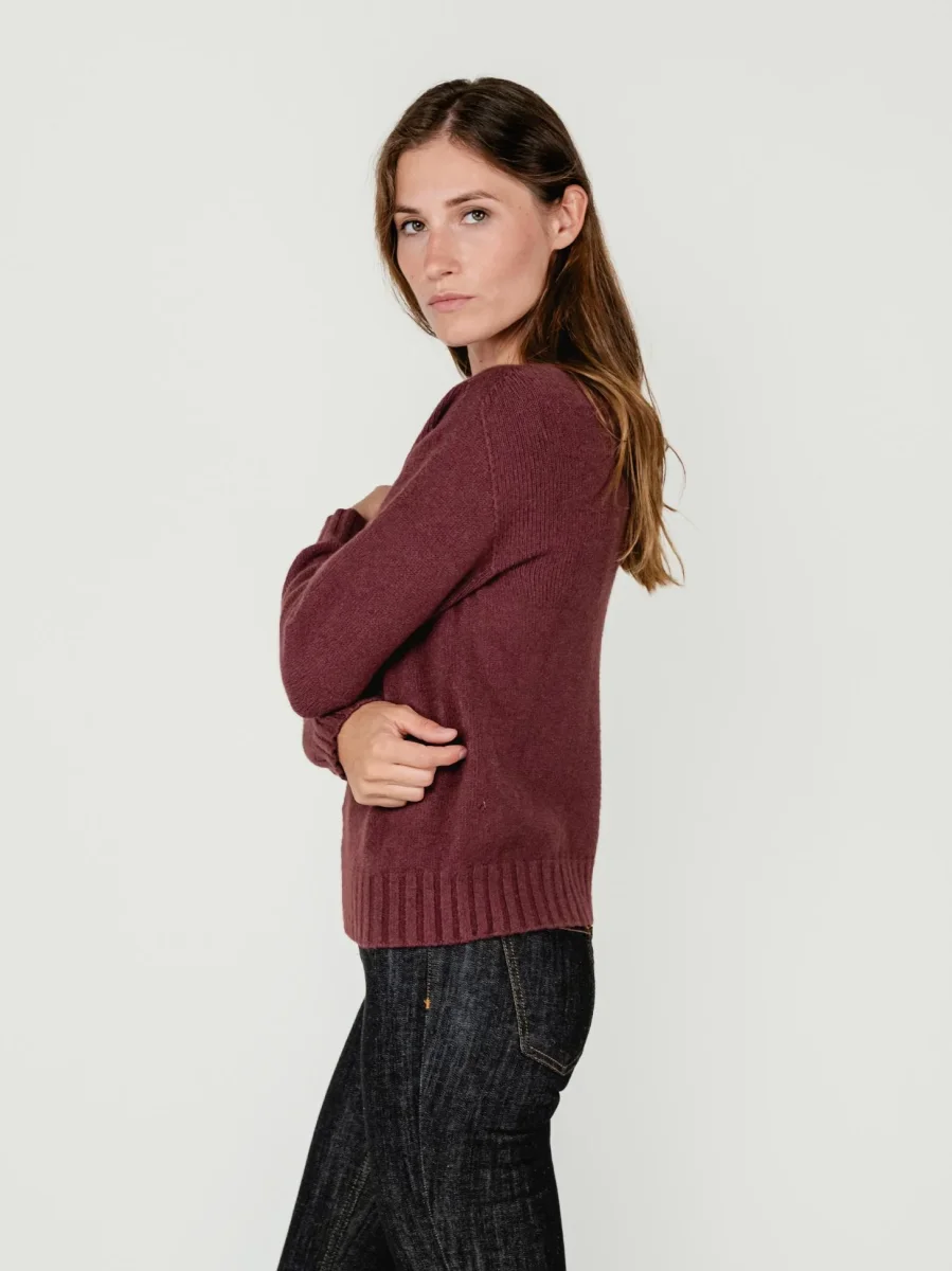 MAGLIA GIROCOLLO BORDEAUX - immagine 3