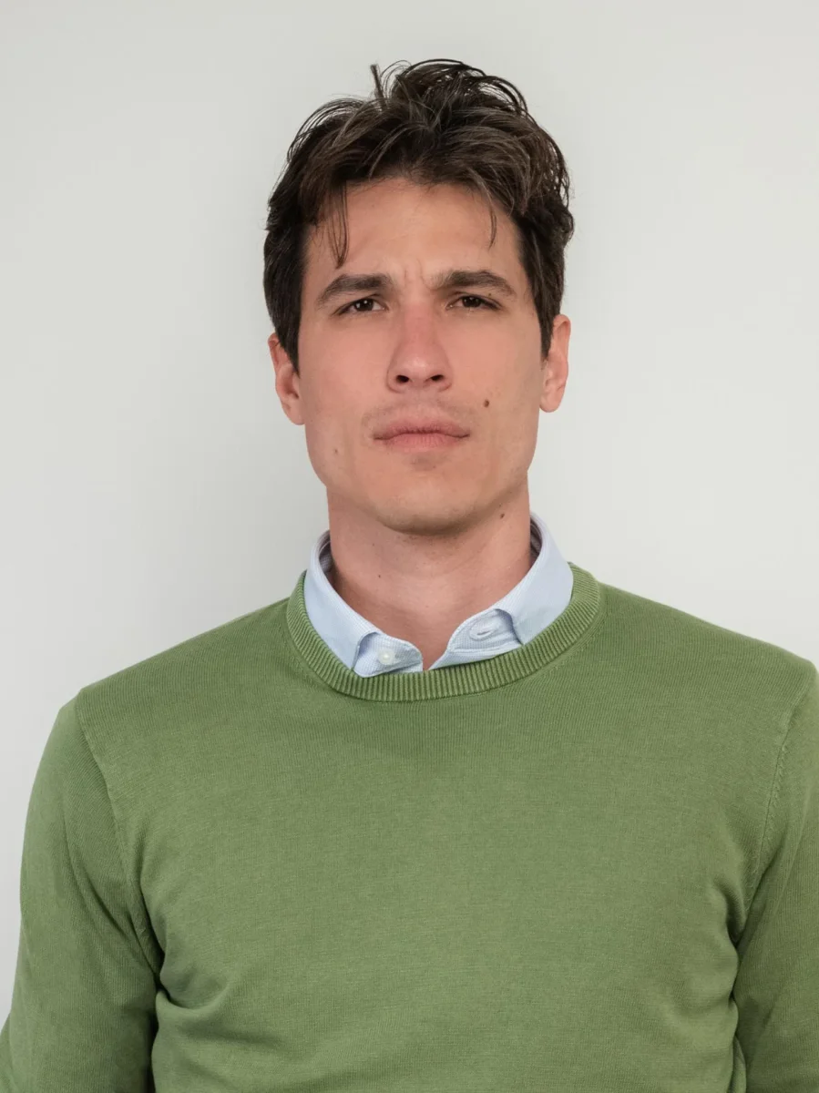 MAGLIA GIROCOLLO IN COTONE RASATO VERDE - immagine 5