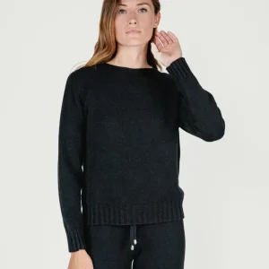 MAGLIA GIROCOLLO NERO