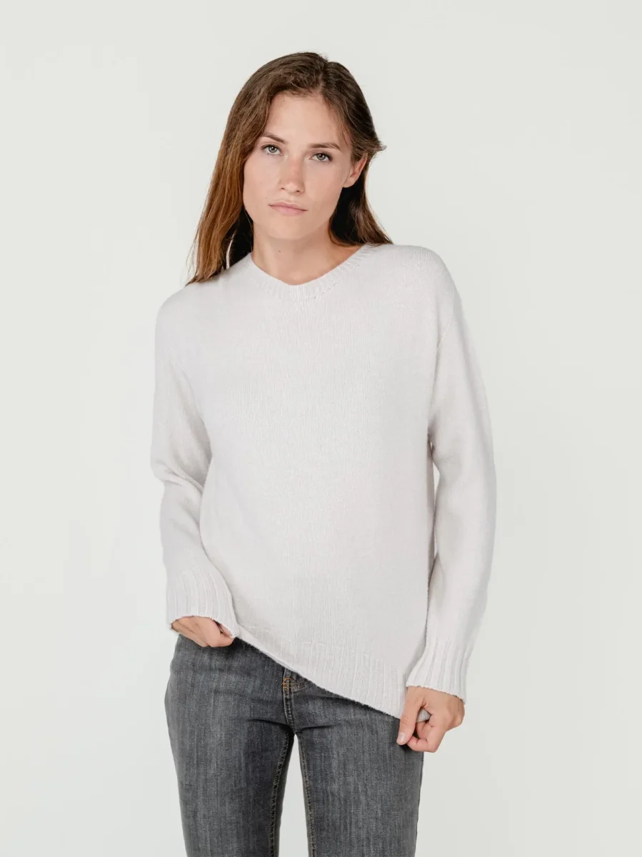 MAGLIA GIROCOLLO TORTORA