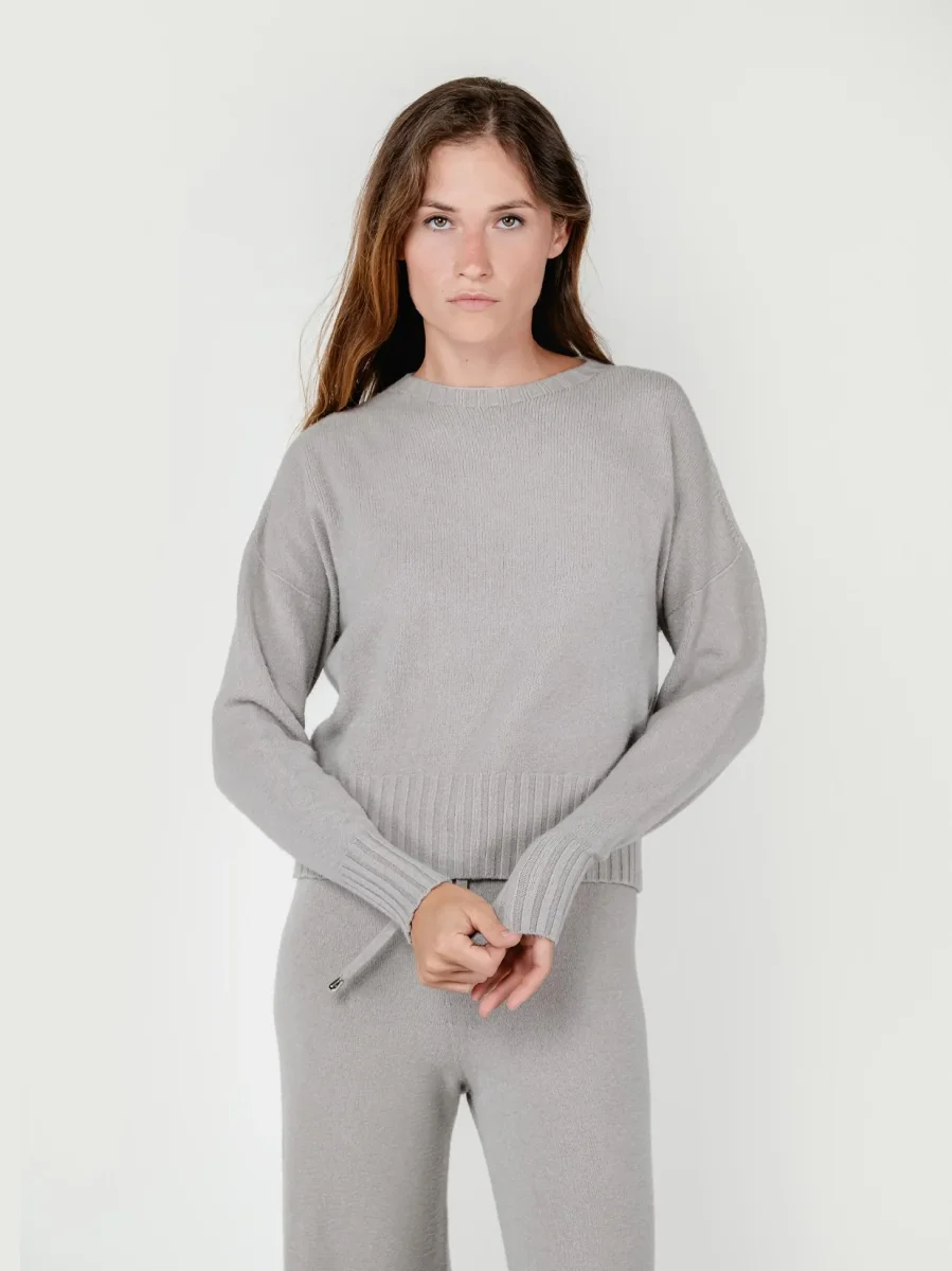 MAGLIA GIROCOLLO TORTORA