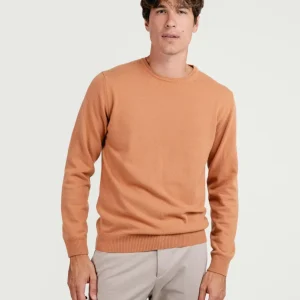 MAGLIA IN LANA MERINO E CASHMERE CANNELLA