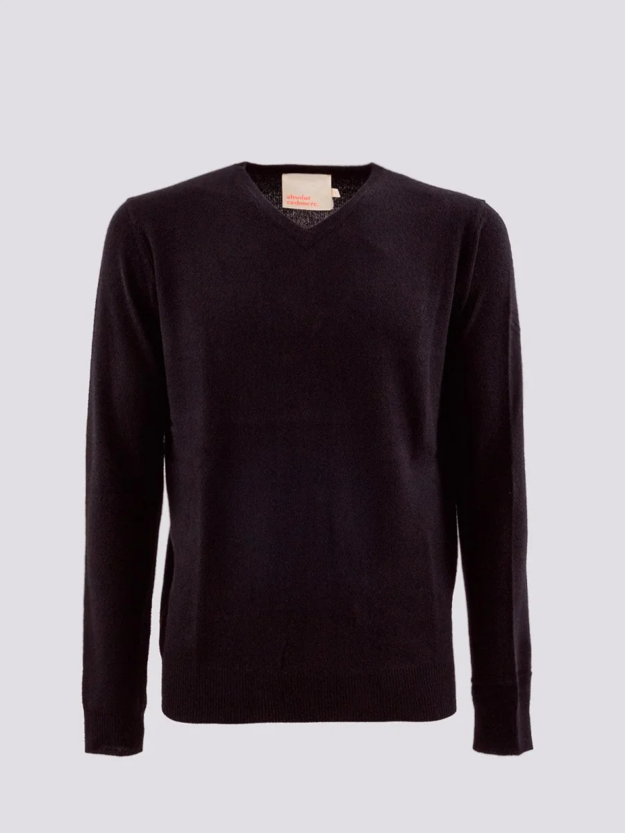 MAGLIONE SCOLLO V PAUL IN CASHMERE ECO FRIENDLY