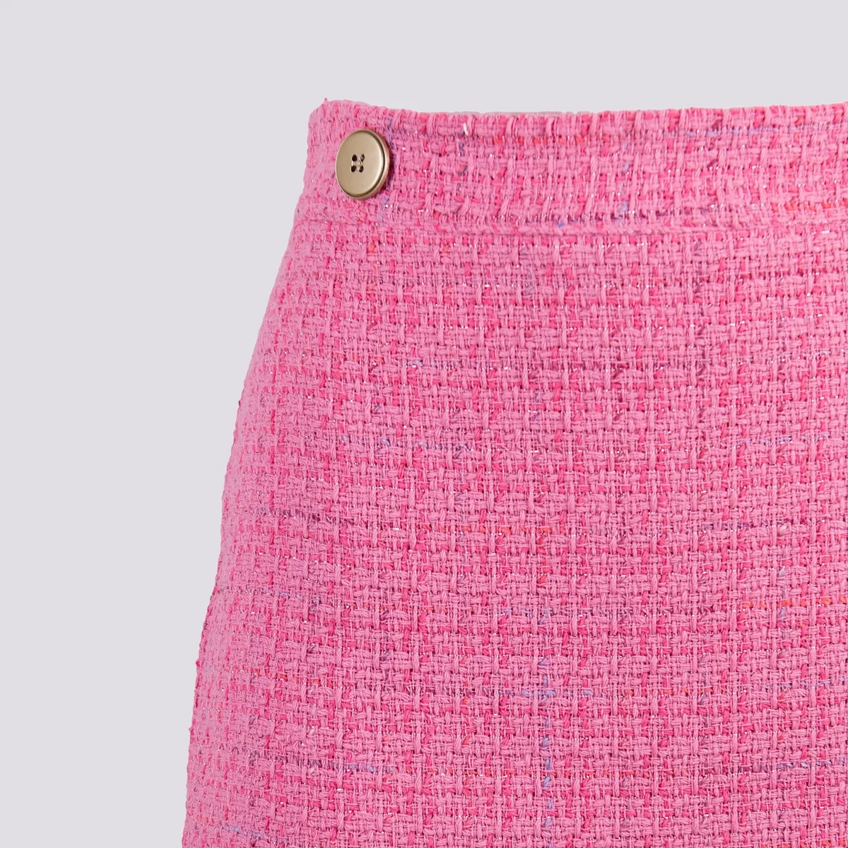 MINIGONNA IN BOUCLE CON BOTTON - immagine 5