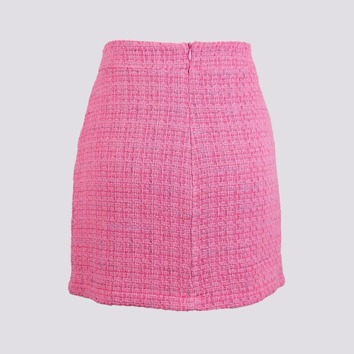 MINIGONNA IN BOUCLE CON BOTTON - immagine 4