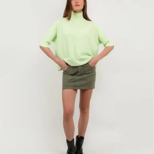 MINIGONNA VERDE SALVIA