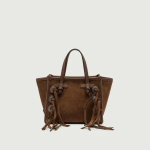 MISS MARCELLA CON FRANGE IN CAMOSCIO COGNAC