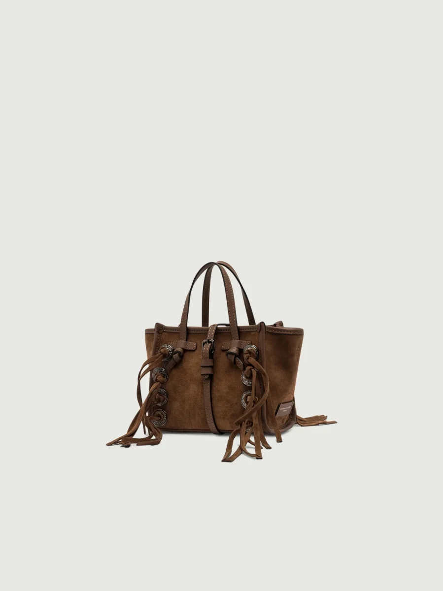 MISS MARCELLA CON FRANGE IN CAMOSCIO COGNAC - immagine 3