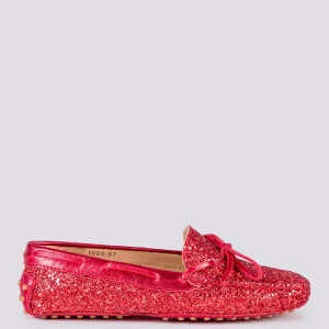 MOCASSINO CON GOMMINI IN GLITTER