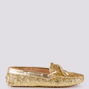 MOCASSINO CON GOMMINI IN GLITTER