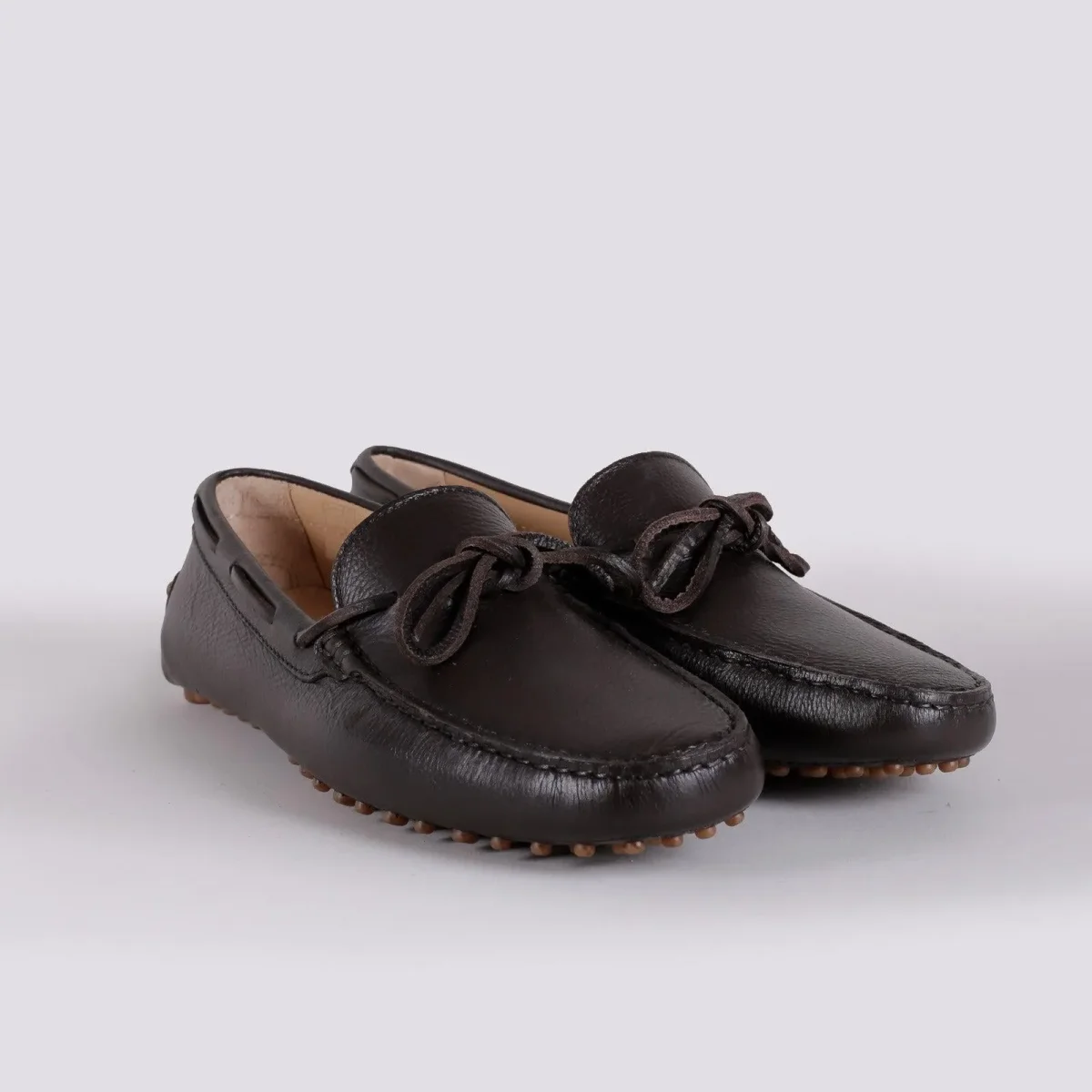 MOCASSINO CON GOMMINI IN PELLE - immagine 3