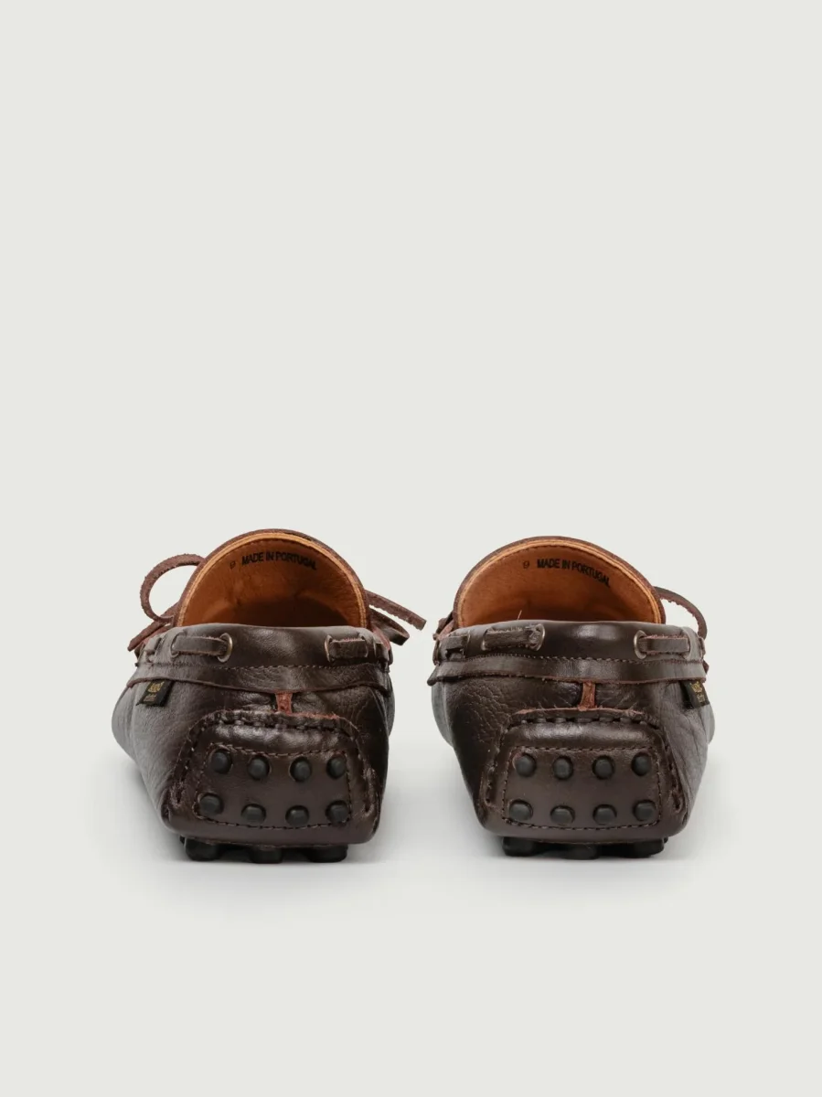 MOCASSINO CON GOMMINI IN TESTA MORO - immagine 4