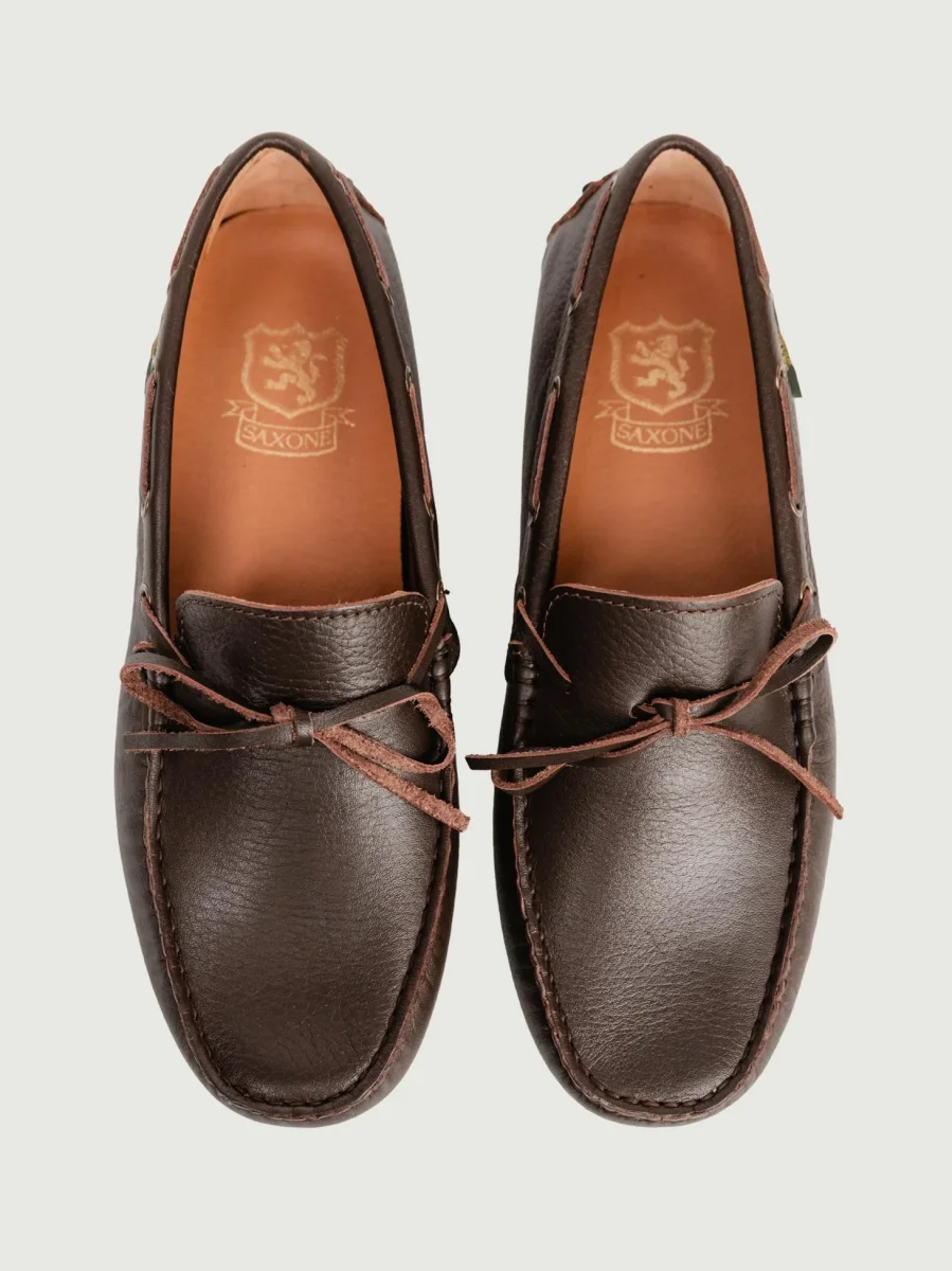 MOCASSINO CON GOMMINI IN TESTA MORO - immagine 5