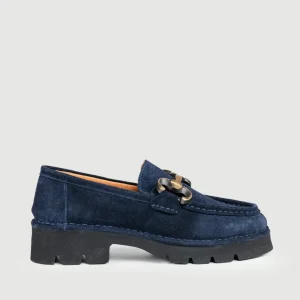 MOCASSINO CON MORSETTO IN CAMOSCIO