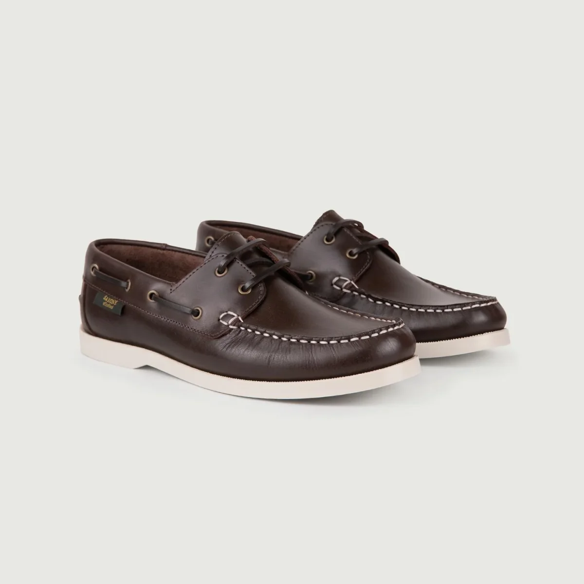 MOCASSINO DA BARCA IN CUOIO MARRONE - immagine 3
