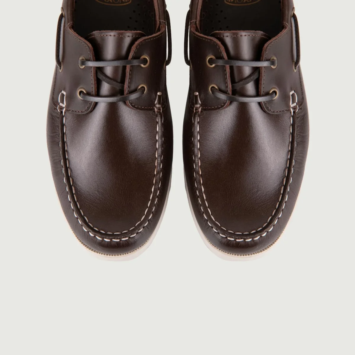 MOCASSINO DA BARCA IN CUOIO MARRONE - immagine 5