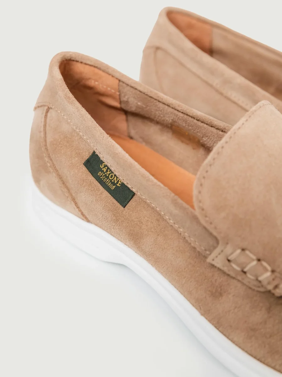 MOCASSINO IN CAMOSCIO BEIGE - immagine 6